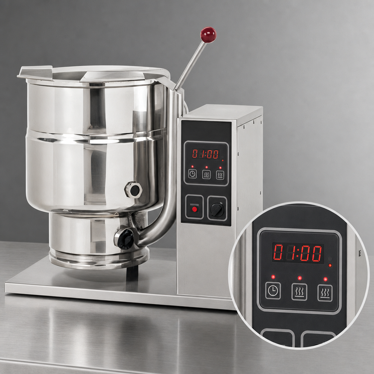 Product image #3 for Groen 40 Quart Electric Tabletop Kettle with Hand Tilt