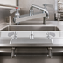 Thumbnail image #3 for OptiFlow Lead-Free Heavy Duty Solid Body Deck Mount Faucet with 10-Inch Swing Spout