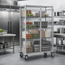 Thumbnail image #3 for Metro Super Erecta Mobile Wire Security Cage with Metroseal 3 Epoxy-Coated Finish and Microban, 65 x 27-1/4 x 68-1/2 Inches