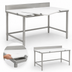 Thumbnail image #3 for 84-Inch x 30-Inch Poly Top Cutting Table with 304 Stainless Steel Backsplash