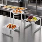 Thumbnail image #3 for Vollrath 46009 Square Buffet Riser Set, 3 Sizes, Brushed Stainless Steel