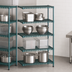 Thumbnail image #3 for EagleGard 4-Tier Add-On Wire Shelving Unit, 42W x 21D x 63H, Blue-Green Hybrid Epoxy Finish