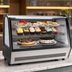 Thumbnail image #3 for KoolMore Countertop Full-Service Refrigerated Display Case, Curved Glass, 5.6 Cu. Ft., Black/Silver