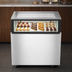 Thumbnail image #3 for Omcan 36-Inch Flat Top Refrigerated Bakery Display Case, 9.6 Cu. Ft., Stainless Steel, Straight Glass Front and Sides