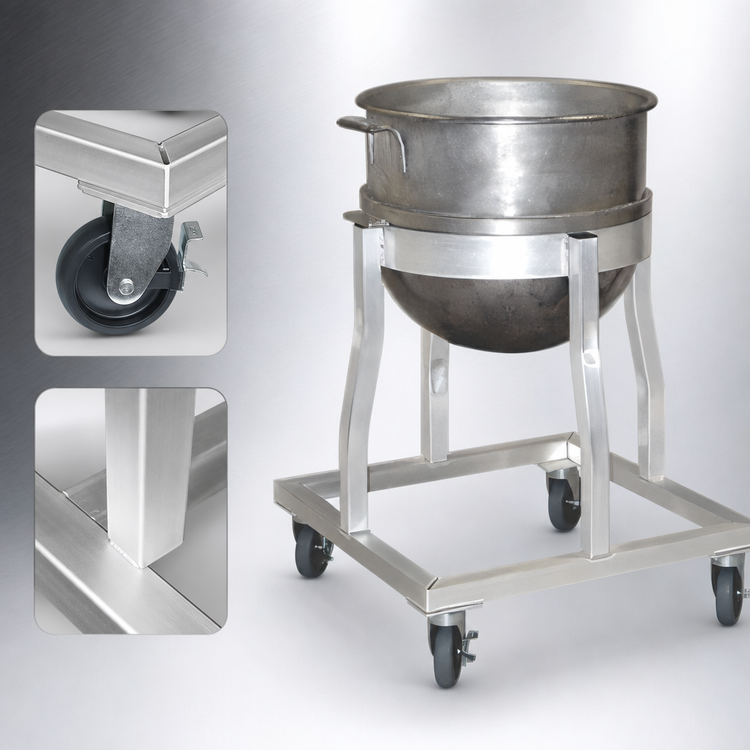 Product image #3 for New Age Aluminum Mixing Bowl Dolly for 140-Quart Bowl