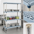 Thumbnail image #3 for MetroMax Q Mobile Starter Polymer Shelving Unit with 4 Shelves, 48