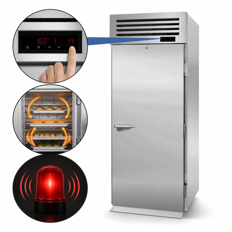 Product image #3 for Turbo Air PRO Series Roll-In Heated Cabinet with Solid Door, Single-Section, 35.51 Cu. Ft., 115V