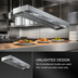 Thumbnail image #3 for RedHots 30-Inch Single Rod High-Watt Unlighted Aluminum Strip Heat Lamp, 240V