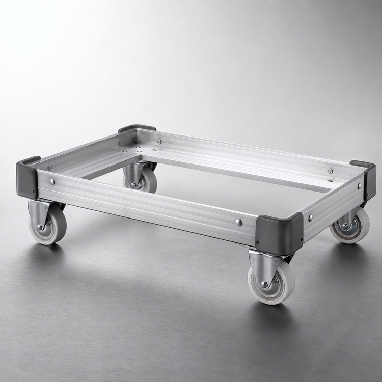 Product image #3 for Metro 48" W x 21" D Aluminum Truck Dolly Frame with Corner Bumpers