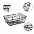 Thumbnail image #4 for Winco Rectangular Wire Bread/Fruit Basket, 9 x 5-7/8 x 3 Inch, Black