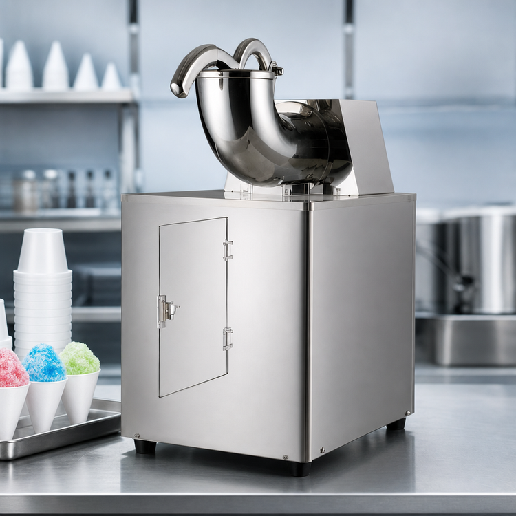 Product image #3 for Omcan Stainless Steel Sno-Cone Ice Machine, 180 kg/Hour, 120V