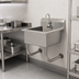 Thumbnail image #3 for Advance Tabco Wall-Mounted Stainless Steel Service Sink with Electronic Faucet, 20 x 19-1/2 x 10 Inch Bowl