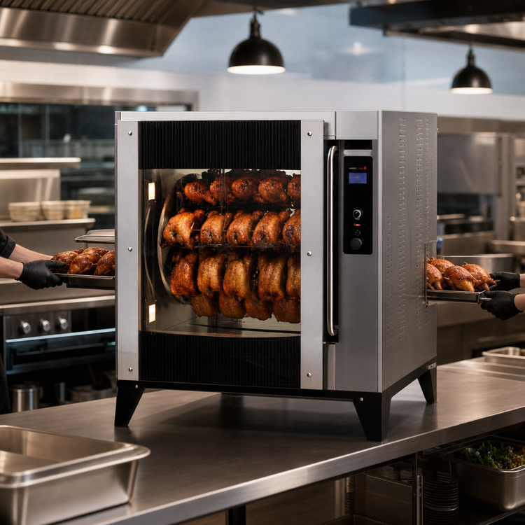 Product image #3 for BKI VGG-8-C-PT Single Deck Electric Pass-Thru Rotisserie Oven