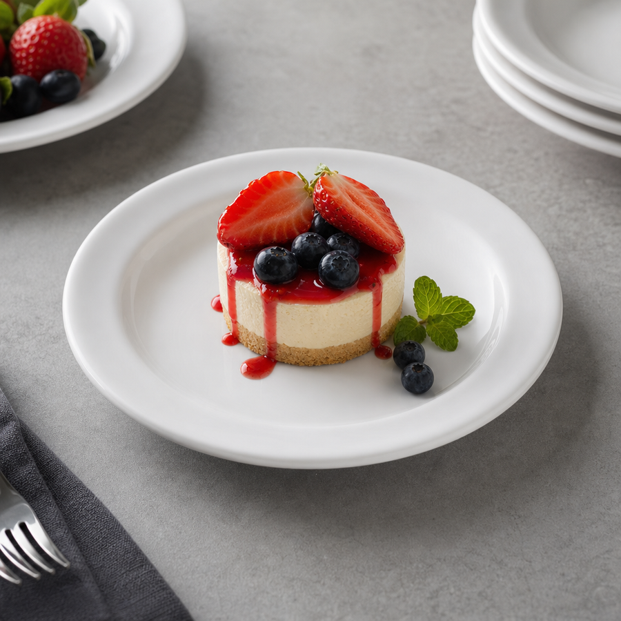 Round Dessert Plate