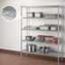 Thumbnail image #3 for EAGLEbrite Red-i-Pak 4-Tier Stationary Wire Shelving Unit, 60