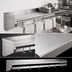 Thumbnail image #3 for 60-Inch x 12-Inch Wall-Mounted Stainless Steel Pot Rack Shelf with Removable Hooks