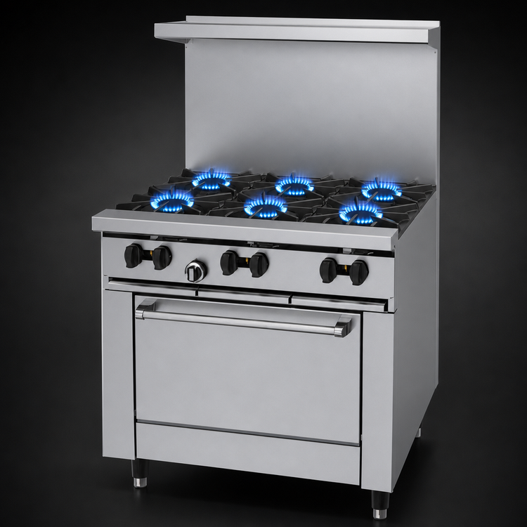 Product image #3 for Garland Signature Sunfire 36-Inch Commercial Gas Range with 6 Open Burners and Standard Oven