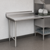 Thumbnail image #3 for Eagle Group Straight Clean Dishtable, Left-to-Right, 36 x 30 Inch, 16/304 Stainless Steel Top, 8 Inch Backsplash