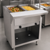 Thumbnail image #3 for Advance Tabco Triumph (Supreme) 2-Well Natural Gas Open-Well Hot Food Table with Enclosed Base and Cutting Board Shelf