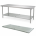 Thumbnail image #3 for Advance Tabco Stainless Steel Undershelf for 96 x 36 Inch Work Tables
