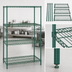 Thumbnail image #3 for Quantum 42 Inch x 14 Inch x 54 Inch 4-Shelf Wire Shelving Starter Kit, Stationary, Green Epoxy Antimicrobial Finish