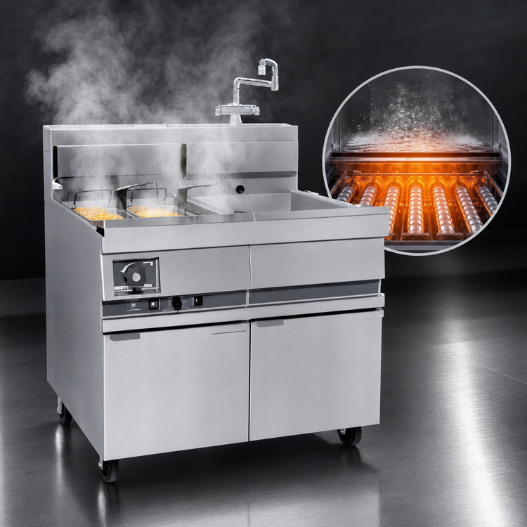 Product image #3 for Anets Pasta Pro GPC-14 Gas Pasta Cooker, 14-Inch Cook Area, Single Tank, 111,000 BTU