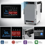 Thumbnail image #4 for Metro HotBlox™ HBCN8-DSPS-UC 8-Pan Pass-Thru Undercounter Insulated Holding Cabinet with Digital Touchscreen and Solid Doors