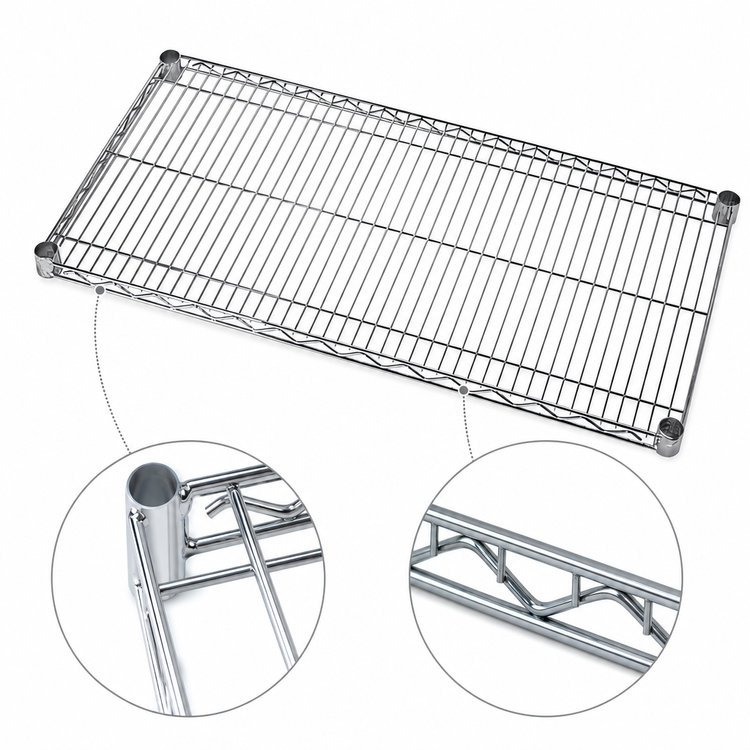Product image #3 for Quantum 72-Inch x 12-Inch 304 Stainless Steel Wire Shelf