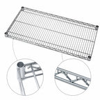 Thumbnail image #3 for Quantum 1272S 72 x 12 Inch 304 Stainless Steel Wire Shelf, 600-800 lb Capacity, NSF