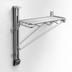 Thumbnail image #3 for Eagle Group Adjustable Post Wire Wall Mount Prepackaged End Unit, 18-Inch Deep, Stainless Steel
