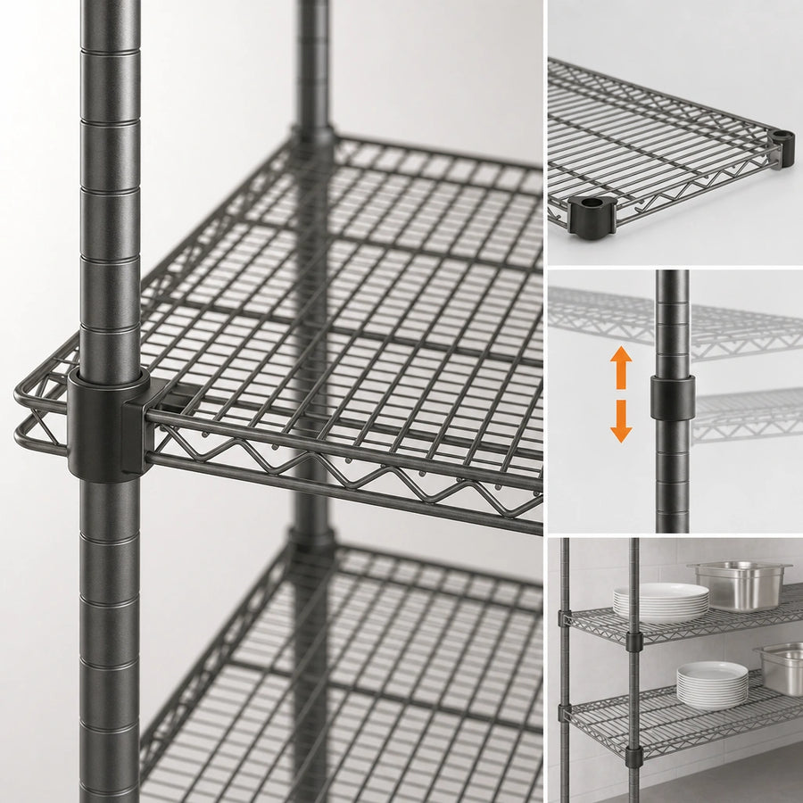 Quad-Adjust Shelf Design