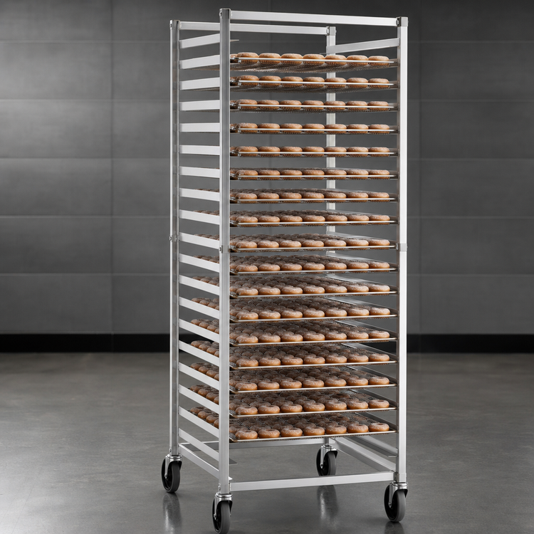Product image #3 for New Age NS947KD Mobile Donut Screen Rack for 20 24 Inches x 24 Inches Screens