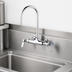 Thumbnail image #3 for Splash-Mounted Rigid Gooseneck Faucet, 4-Inch Centers, 1/2-Inch IPS Female Inlet