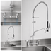 Thumbnail image #3 for 8-Inch OC Splash-Mounted Pre-Rinse Add-On Faucet with 14-Inch Spout, Spring-Action Gooseneck, and Wall Bracket