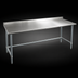Thumbnail image #3 for Eagle Group Spec-Master 108-Inch x 24-Inch Stainless Steel Work Table with 1-1/2-Inch Rear Upturn and Galvanized Tubular Base