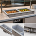 Thumbnail image #3 for Short-Side 2-Pan Drop-In Hot Well with Infinite Controls and Manifold Drain