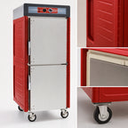 Thumbnail image #3 for Metro C5 C549-ASDS-U Full-Height Mobile Heated Holding Cabinet, 32 Full-Size Pan Capacity, Dutch Solid Doors, Adjustable Slides
