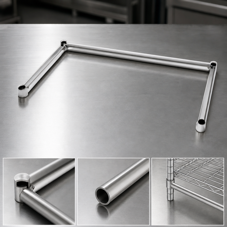 Product image #3 for Eagle Group 72-Inch x 18-Inch Stainless Steel 3-Sided Channel Frame