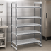 Thumbnail image #3 for Cambro Camshelving Elements XTRA 5-Tier Stationary Starter Unit, 18 x 48 x 64 Inches, Vented Polymer Shelving, Speckled Gray