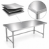 Thumbnail image #3 for 72-Inch x 36-Inch 18-Gauge 400-Series Stainless Steel Reinforced Top Work Table