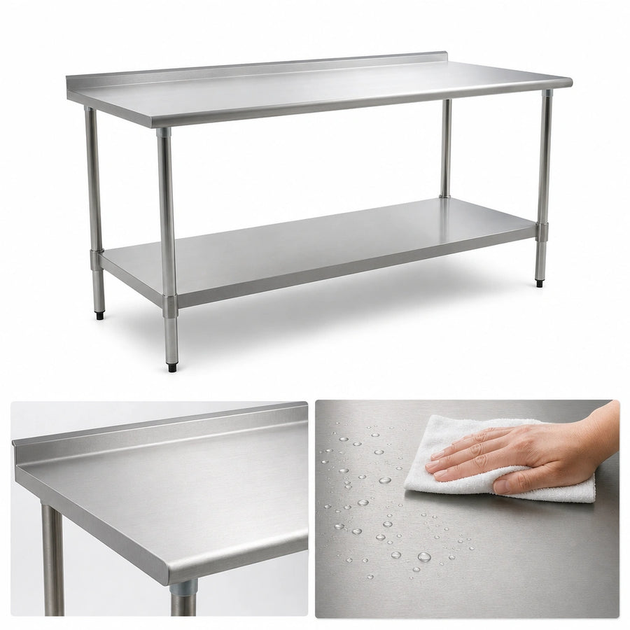 16-Gauge Stainless Steel Top