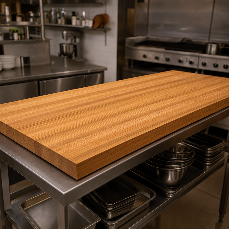 Product image #3 for John Boos Appalachian Red Oak Edge Grain Island Countertop, 72 x 27 x 1-1/2 Inches, Penetrating Oil Finish