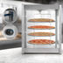 Thumbnail image #4 for KoolMore KM-HPD4-18 Floor Model Self-Service Heated Hot Food Display Case with Humidity Control, 4 Shelves, Stainless Steel