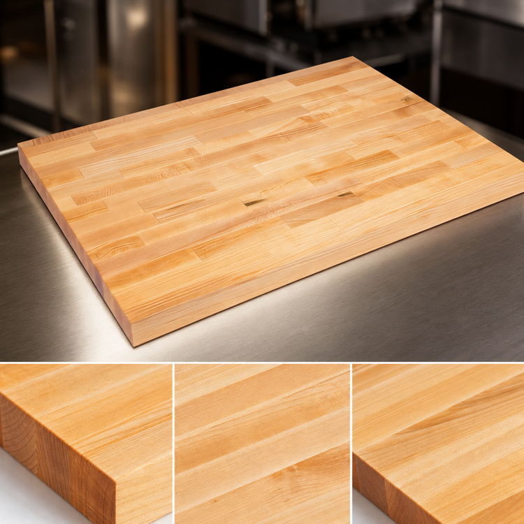 Product image #3 for John Boos 48-Inch x 24-Inch Edge Grain Flat Maple Wood Work Table Top with Penetrating Oil Finish