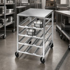 Thumbnail image #3 for Channel Manufacturing CSR-44MA Half-Size Mobile Aluminum Can Rack, 72 #10 Can Capacity