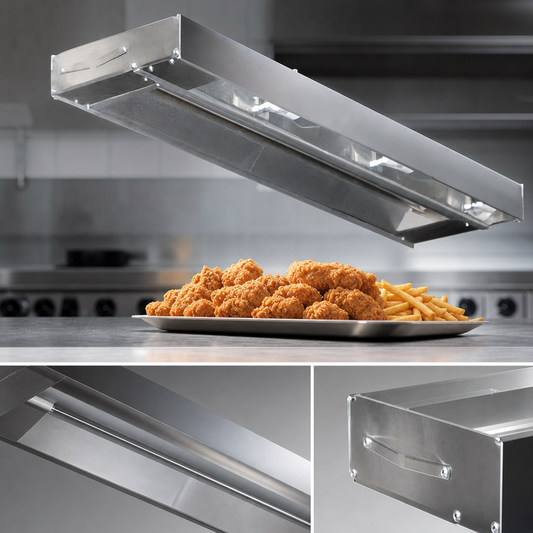 Product image #3 for RedHots 84-Inch Single Rod-Type Unlighted Strip Heat Lamp with Remote, 208V, 1500W