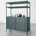 Thumbnail image #3 for Metro Super Erecta Pro 60 Inch Wide x 24 Inch Deep Food Locker Housing Unit with 2 Overhead Shelves