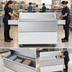 Thumbnail image #3 for Beverage-Air 58-Inch Dual Access Forced Air School Milk Cooler with White Exterior and Stainless Steel Interior