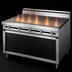 Thumbnail image #3 for Titan JTRH-5HT Heavy Duty 60-Inch Gas Hot Top Range with 5 Sections, Cabinet Base