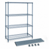 Thumbnail image #3 for Quantum 42-Inch Wide Wire Shelving Starter Kit, 86-Inch High, 4-Shelf, Gray Epoxy Antimicrobial Finish